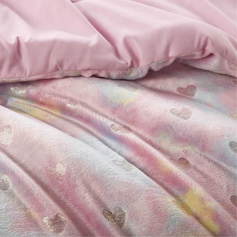 Édredon double avec tissu lavable et métallique, Édredon double + 3 pièces supplémentaires
