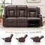 Causeuse inclinable avec porte-gobelets et poches latérales-1580396938
