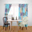 Panneau de rideau simple semi-transparent abstrait-819587082