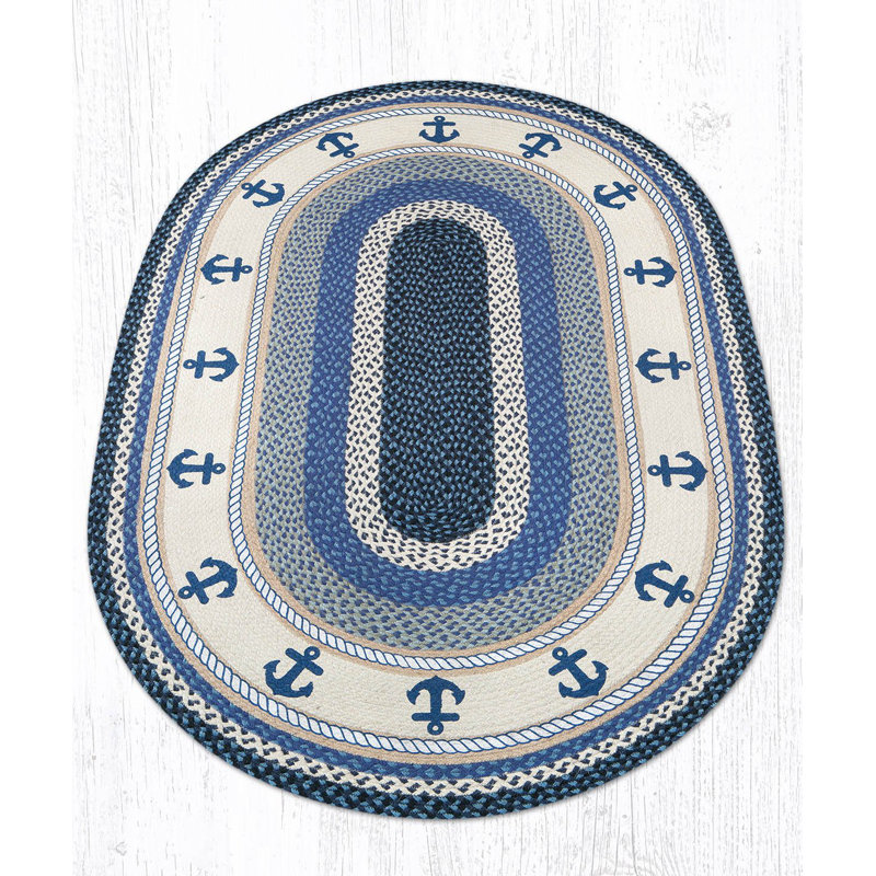 Tapis de terre en jute rustique, 4 pi x 6 pi