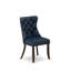 L'ensemble de table et chaises de cuisine 3 pièces comprend une table de salle à manger ronde avec piédestal et 2 chaises rembourrées en tissu de polyester, noyer antique-91898339-124732499-124732501