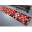 Tapis de couloir turc tissé à la main avec motif à carreaux vibrant dans des tons chauds