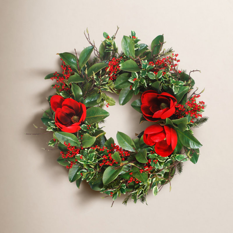 Couronne 32 po peint magnolia