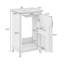 Meuble-lavabo de 20 po avec lavabo, meuble-lavabo en bois massif avec supports de porte et porte à fermeture en douceur-1429654349