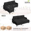 Canapé rembourré 78,7 po Bryceton-1198215582