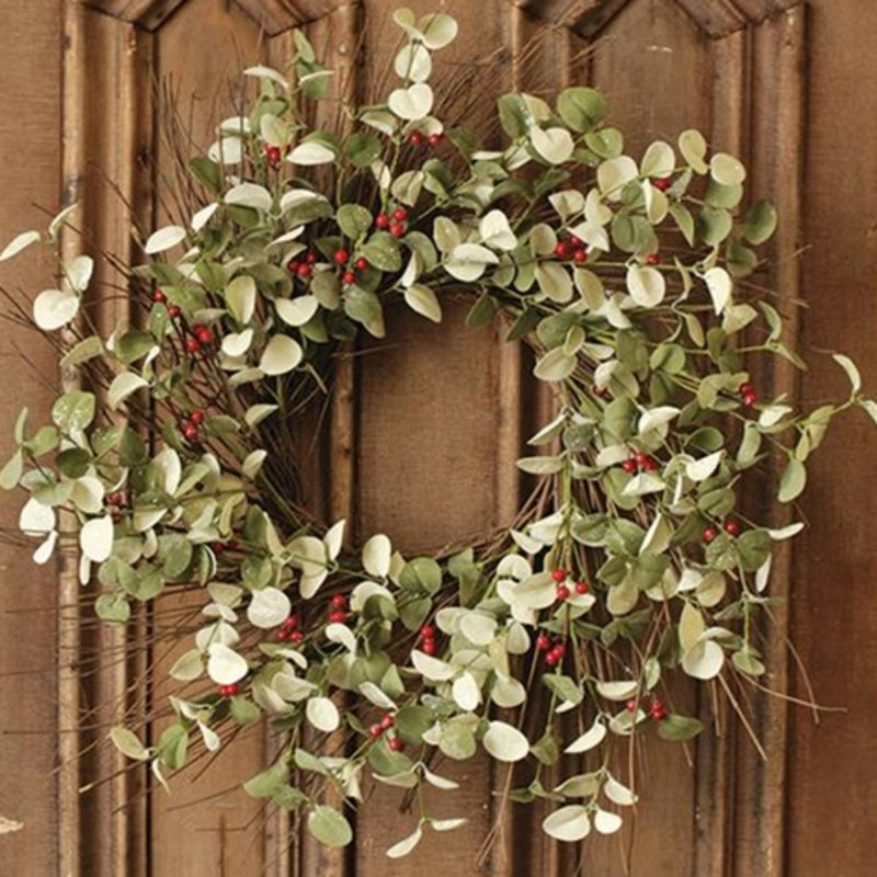 Faux Berry Twig 24'' Wreath