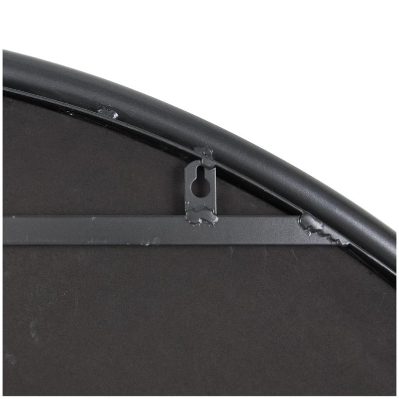 Bernulf Solid Wood Circle Wall Mirror
