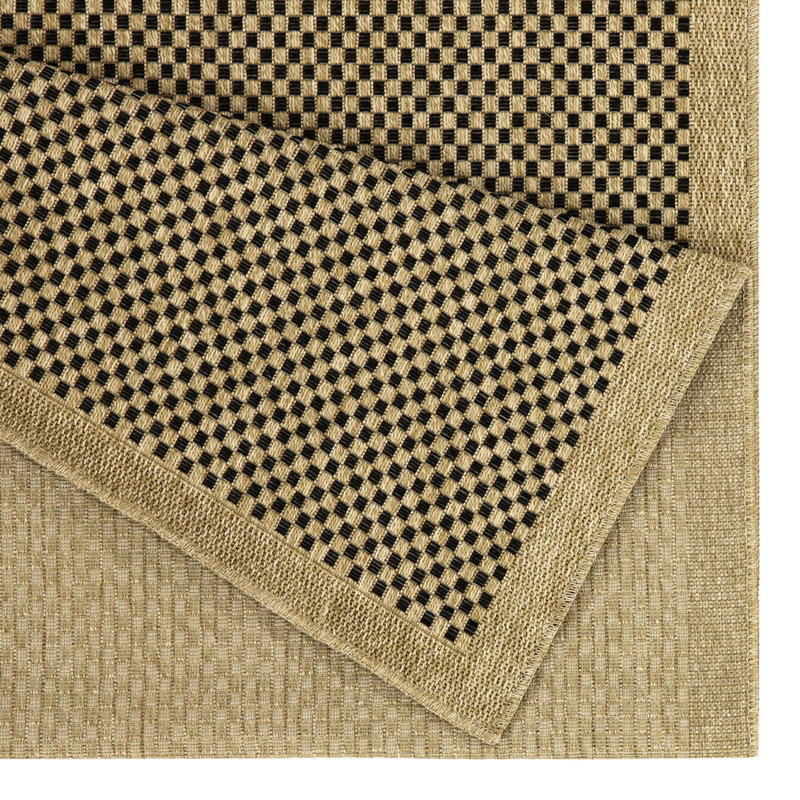 Stain Area Rug - 2.7 Ft. X 7.3 Jute/black, For Mobile Homes Polypropylene 2 7 In. 3 , , Home Use