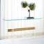 Console dorée en acrylique Corbyn