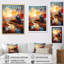 Orange Train Sublime Landscape - reproduction imprimée-263186848-263186851