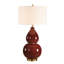  Gourd Burgundy Table Lamp