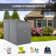 5 ft. W x 9 ft. D Metal Lear-To Storage Shed