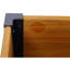 Lit surélevé rectangulaire en bois pour jardin