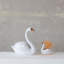 Pot à fleurs en grès Swan