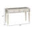 Transitional Storage Table With Jewel Encrusted Handles Rectangular Silver Square Knob And