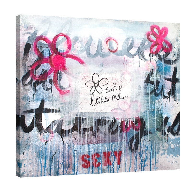 Talking Is Sexy by Kent Youngstrom - Wrapped Canvas Painting, 122cm H x 122cm W x 4cm D