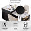 Îlot de cuisine extensible Modern Farmhouse avec prises de courant intégrées, plateau en faux marbre, tablettes de rangement latérales et support à verres à vin-38233618