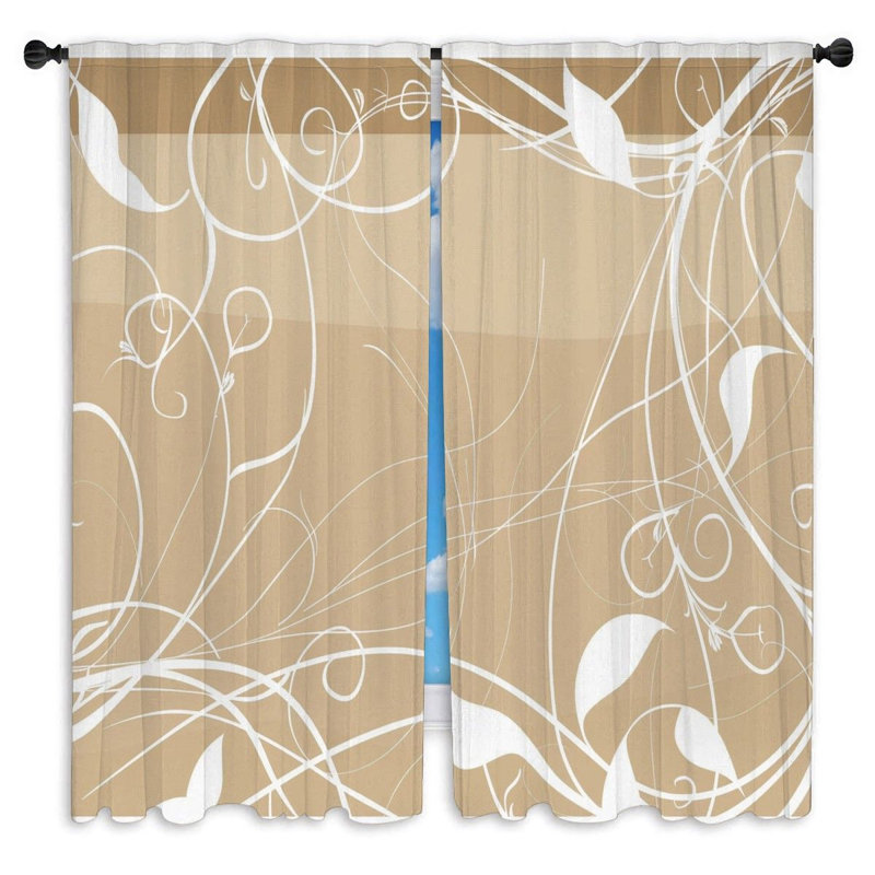Paire de rideaux obscurcissant en polyester Alaiyna, L 20 po x L 61 po