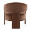 Averie Polyester Velvet Fabric Occasional Chair, Hudson Chocolate