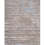 Cosmo Hand Knotted Abstract Area Rug in Brown/Multicolor