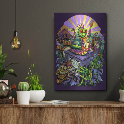  «Insect Band» par FlyLand Designs, art mural en métal, 12 po x 16 po
