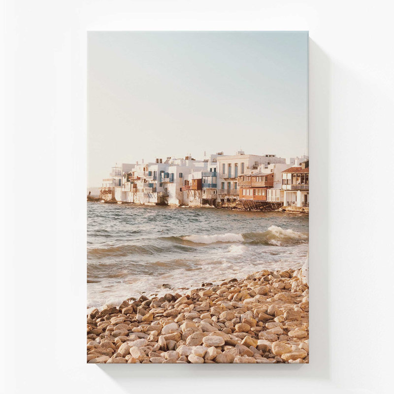 Mykonos Morning, impression sur toile roulée, 72" H x 48" W x 1.25" D, Toile tendue