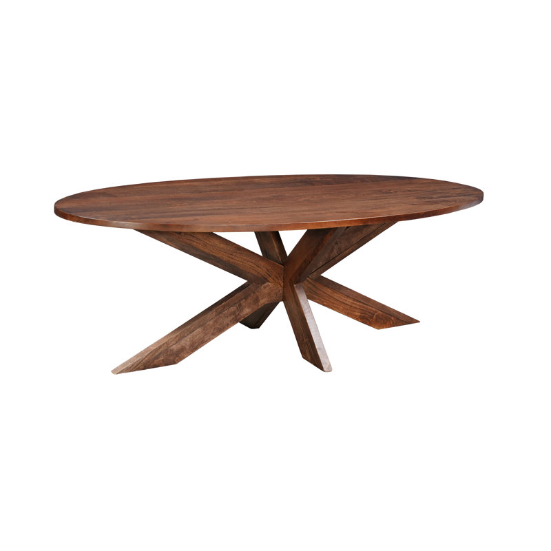 Josiane 92" Solid Wood Oval Dining Table