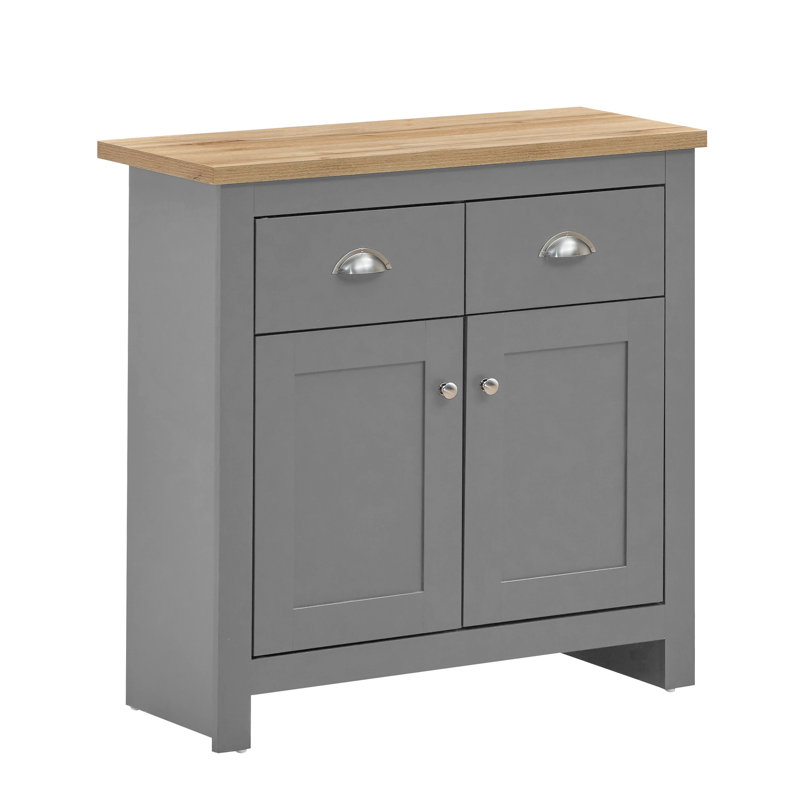 Aquitaine 79cm W 2 - Drawer Chest of Drawers, Grey