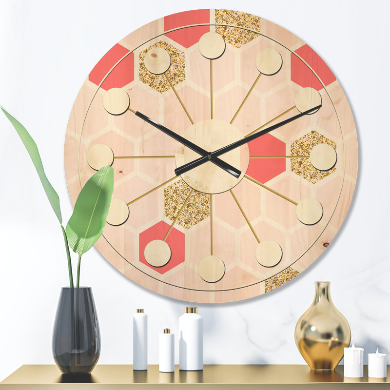 Horloge murale Mid-Century, Moyenne