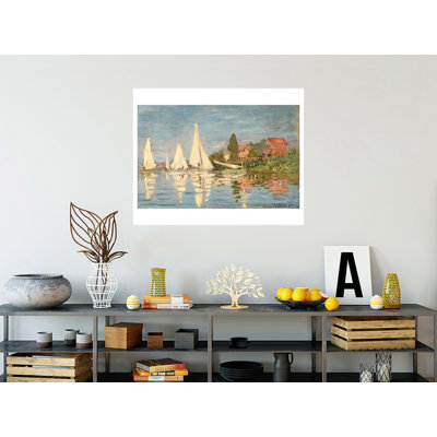 «Regatta at Argenteuil» par Claude Monet - Estampe numérique