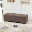 Long banc de rangement en tissu et tissu d'ameublement Coffee-583104393