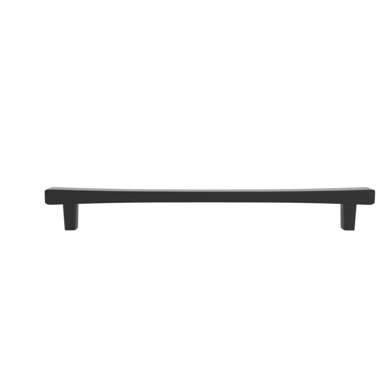 Poignée barre diamantée fuselée, Noir mat, 6"