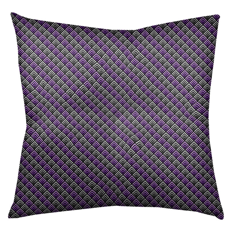 Coussin Katelyn Elizabeth, 26 po x 26 po, Mauve