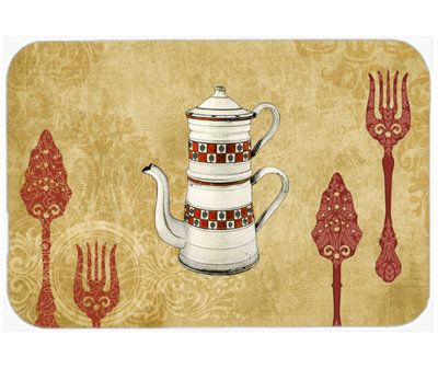 Caroline's Treasures Teapot Welcome Glass Cutting Board