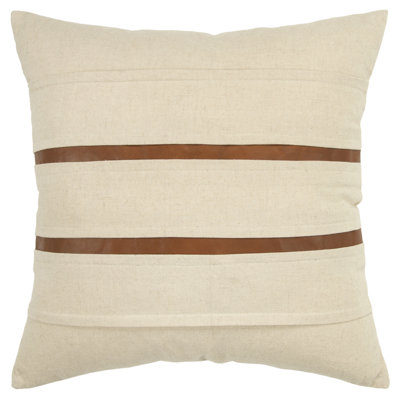 Mélange de coton 20 po ivoire et brun