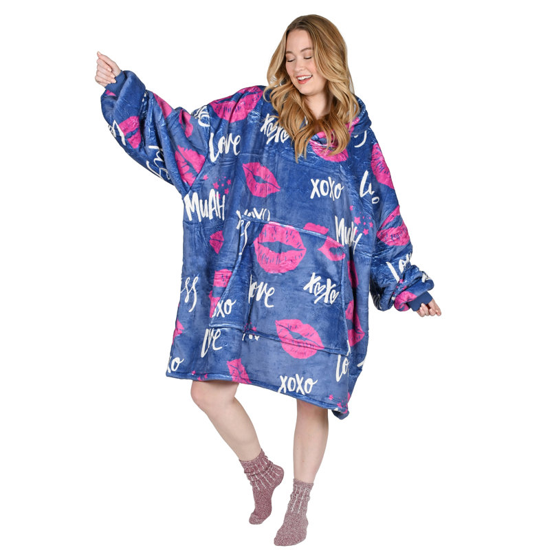 Surdimensionné Panda, Baiser bleu foncé