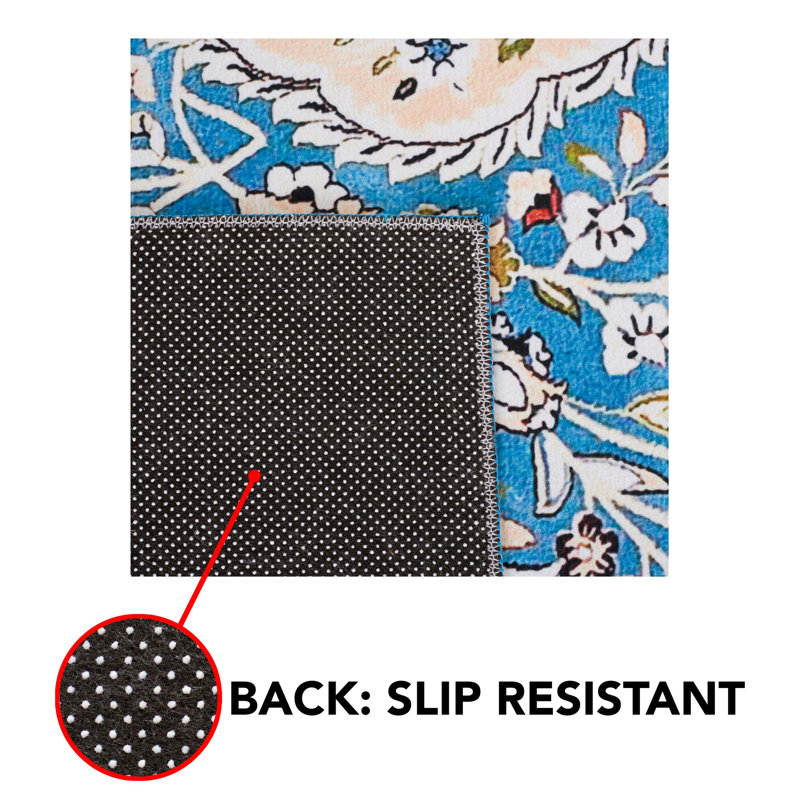 Tapis oriental turquoise / beige, Rectangle de 5 pi x 8 pi