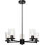 Goracy Chandeliers, luminaire suspendu moderne à 5 lumières avec verre pour salle à manger