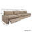 4-Piece Modular Power Sectional Sofa For Small Spaces With Zero-Gravity And Heated Seats-121084640
