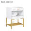Ensemble de meuble-lavabo simple 24 po avec plateau en céramique Imiyah