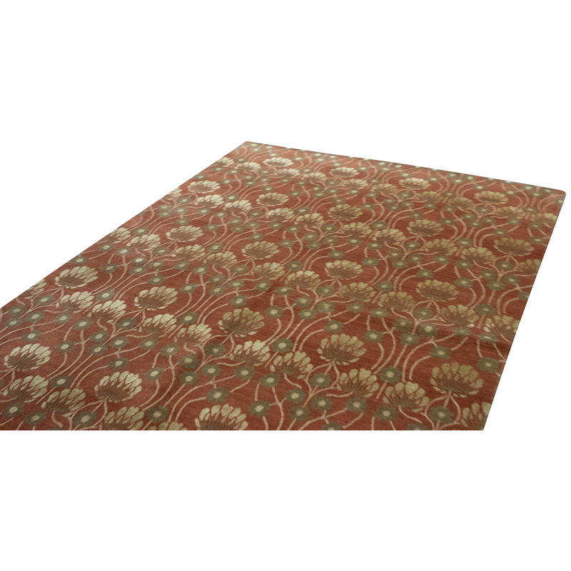 Handmade Silk and Wool Area Rug
