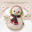 Coussin décoratif en polyester bonhomme de neige Phantoscope Christmas Series 18 po x 12 po-129618959
