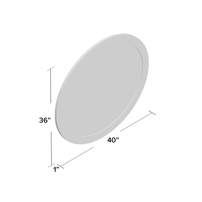 Miroir biseauté Haubrich, Gris