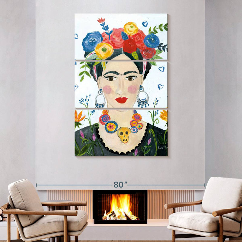 Leisha Homage To Frida II Bright, 74" H x 48" W