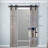 Classic Design Sliding Standard Double Barn Door Hardware Kit (Not Include Door)-63065861