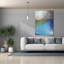  «Peaks Bay 2» par Brittany Evans, art mural sur toile, 40 po x 54 po