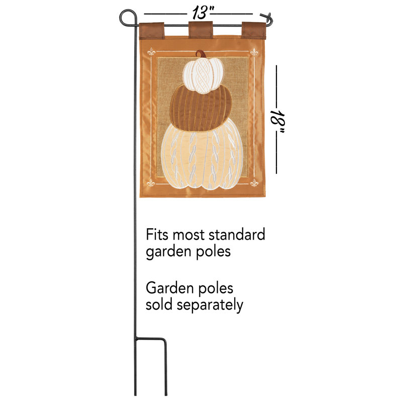 Drapeau de jardin en polyester 18 x 13 po Aznar