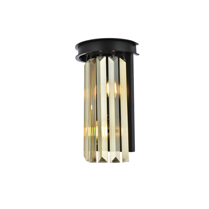Yazmin Flush Mount, Golden Teak
