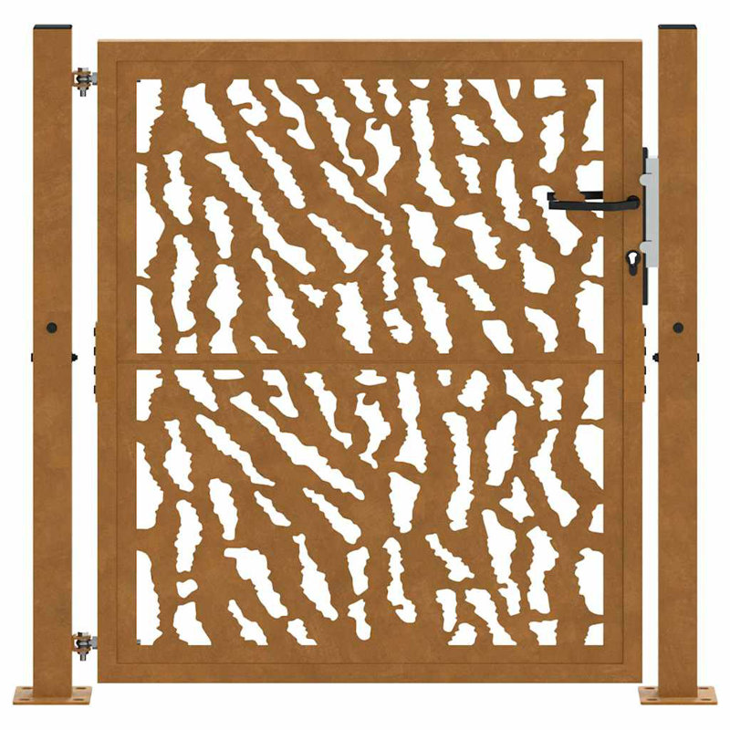 Weathering Steel Gate, Rusty, 105 x 105 cm
