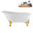 58" Streamlin Clawfoot Tub,Tray,Drain, Clawfeet-101628929-102219867